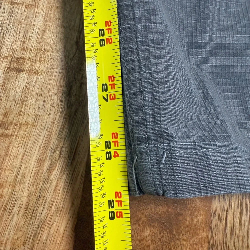 Vintage North‎ Face Mens 34 Gray Ripstop Hiking Canvas Pants Regular Fit Casual